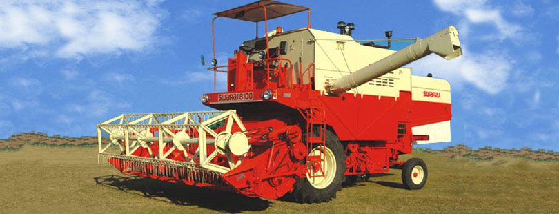 Wheel Type Combine Harvestor